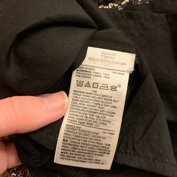 Holiday Gap Crazy Stripe Sequin Top - Picture 6 of 6